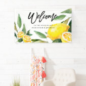 Bohemisches Watercolor Lemon Wedding Banner (Insitu)