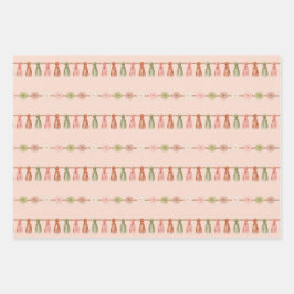 Bohemisches Weihnachtsfest Geschenkpapier Set