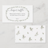 Bohemisches Windeln Raffelbaby Dusche Beilage Begleitkarte (Vorne/Hinten)