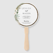 Bohemisches Wreath Wedding Fan Programm Fächer (Vorderseite)