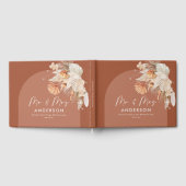 Bohenian boho Rost Terracotta Hochzeit mr und mrs Gästebuch (Voll)