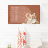 Bohenian Boho Rost Terracotta Hochzeitsplanung Banner (Insitu)