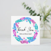 Bohenkranz, Eleganz lebhafter Farben Dankeskarte (Stehend Vorderseite)