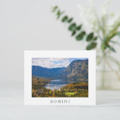 Bohinj-See in Slowenien im Herbst Postkarte (Stehend Vorderseite)