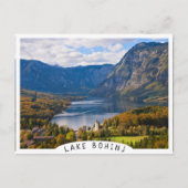 Bohinj-See in Slowenien im Herbst Postkarte (Vorderseite)