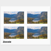 Bohinj-See in Slowenien im Herbst Rechteckiger Aufkleber (Blatt)