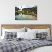 Bohinj See mit Kirche in Slowenien Leinwand drucke (Insitu (Schlafzimmer))