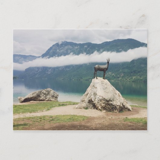 Bohinj-See, Slowenisches Zlatorog-Foto Postkarte (Vorderseite)