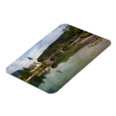 Bohinj See und Kirche, Slowenischer Rechteckmagnet Magnet (Linke Seite)