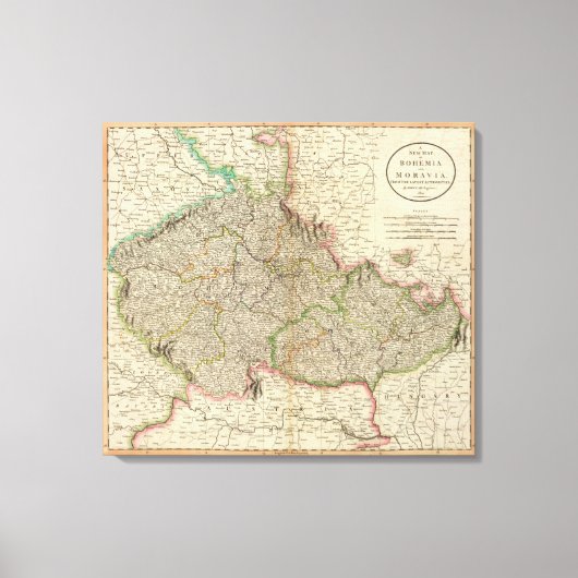 Böhmen, Mähren Leinwanddruck (Vorderseite)