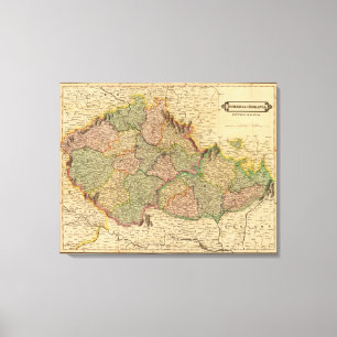 Böhmen, Mähren Leinwanddruck