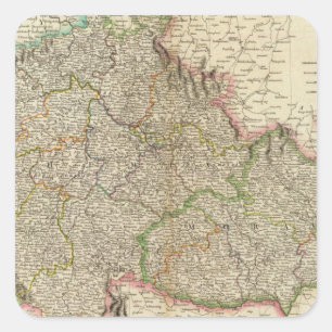 Böhmen, Mähren Quadratischer Aufkleber