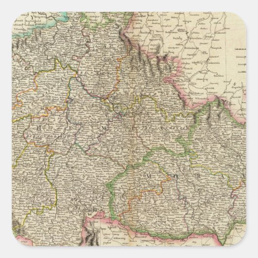 Böhmen, Mähren Quadratischer Aufkleber (Vorderseite)