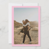 Böhmisch-blaues blühendes Foto Brautparty Einladung (Rückseite)