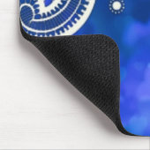 Böhmisch-bläulich-bläulich-weiße Spitze Mousepad (Ecke)