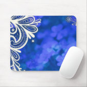 Böhmisch-bläulich-bläulich-weiße Spitze Mousepad (Mit Mouse)