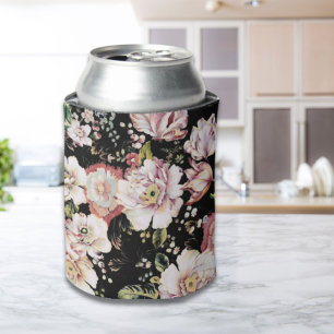 Böhmisch-Chic Rosa Blume dunkelblütig Dosenkühler