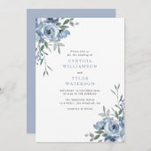 böhmisch-dustische Blütenhochzeit Einladung (Vorne/Hinten)