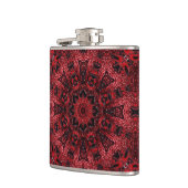 Böhmisch-marokkanischer Maroon-Borgade-Mandala Flachmann (Links)