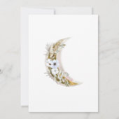 Böhmisch-rosa Hochzeitseinladung zum mystischen Mo Einladung (Rückseite)