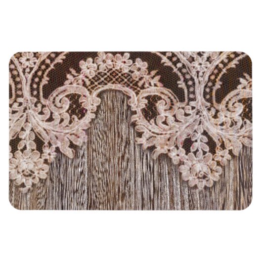 böhmisch-schicke Western mit Blumenholz Magnet (Horizontal)