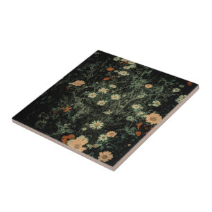 Böhmisch-Schwarze Wildblume Fliese