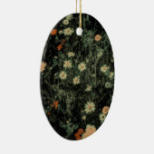 Böhmisch-Schwarze Wildblume Keramik Ornament (Rechts)