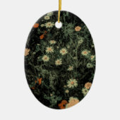 Böhmisch-Schwarze Wildblume Keramik Ornament (Vorne)