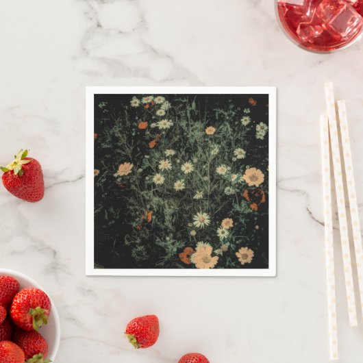 Böhmisch-Schwarze Wildblume Serviette (Beispiel)