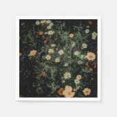 Böhmisch-Schwarze Wildblume Serviette (Vorderseite)