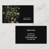 Böhmisch-Schwarze Wildblume Visitenkarte (Vorne/Hinten)