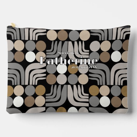Böhmisch Schwarzgrau Zubehörtasche (Vorderseite)
