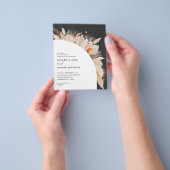 Böhmisch-Terracotta Pampas Gras Hochzeit fl Flyer (Gruppe)