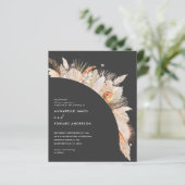 Böhmisch-Terrakotta Pampas Gras Hochzeit (Stehend Vorderseite)