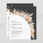 Böhmisch-Terrakotta Pampas Gras Hochzeit (Vorne/Hinten)