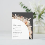 Böhmisch-Terrakotta Pampas Gras Hochzeit (Stehend Vorderseite)