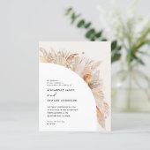 Böhmisch-Terrakotta Pampas Gras Hochzeit (Stehend Vorderseite)