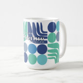 Böhmisch Weiß Blau Kaffeetasse (VorderseiteRechts)