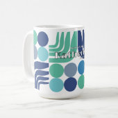 Böhmisch Weiß Blau Kaffeetasse (Vorderseite Links)