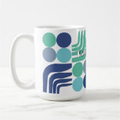 Böhmisch Weiß Blau Kaffeetasse (Links)