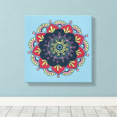 böhmische, blumengeschmückte Leinwand (Insitu (Holzboden))