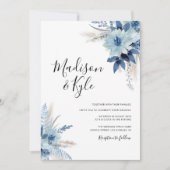 Böhmische Blütenhochzeit Einladung (Vorderseite)