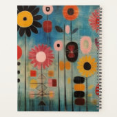 Böhmische bunte Blumen Planer (Rückseite)