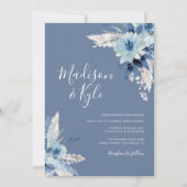 Böhmische Hochzeit mit blühenden Blumen Einladung (Vorderseite)