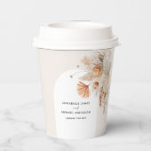 Böhmische Hochzeitsfeier für Pampas Pappbecher (Rückseite)