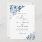 böhmische Hochzeitsfeier mit blühenden Blumen Einladung (Vorderseite)