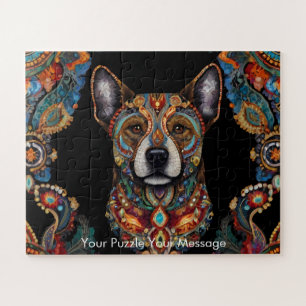 Böhmische Mosaikpracht Der Gemalte Hund Puzzle