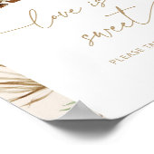 Böhmische Pampas-Gras-Liebe am Strand ist Poster (Ecke)