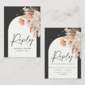 Böhmische Pampas-Gras-UAWG Mitteilungskarte (Vorne/Hinten)