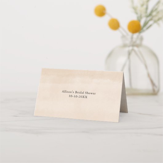 Böhmische Platzkarte Pampas Gras (Rückseite)